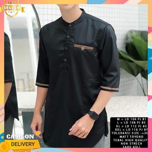 Baju Koko Pria Dewasa 2023 Lengan Pendek Panjang Terbaru Atasan Laki2 Kemejakoko Import Klambi Gamis
