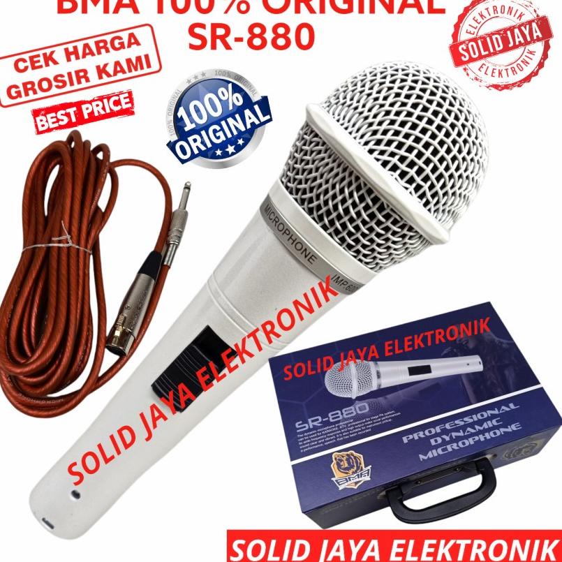 ֍ MIC MICROPHONE BMA SR880 PROFESIONAL DYNAMIC MIK SR-880 SR 880 KARAOKE VOKAL VOCAL DINAMIK MIKROPO