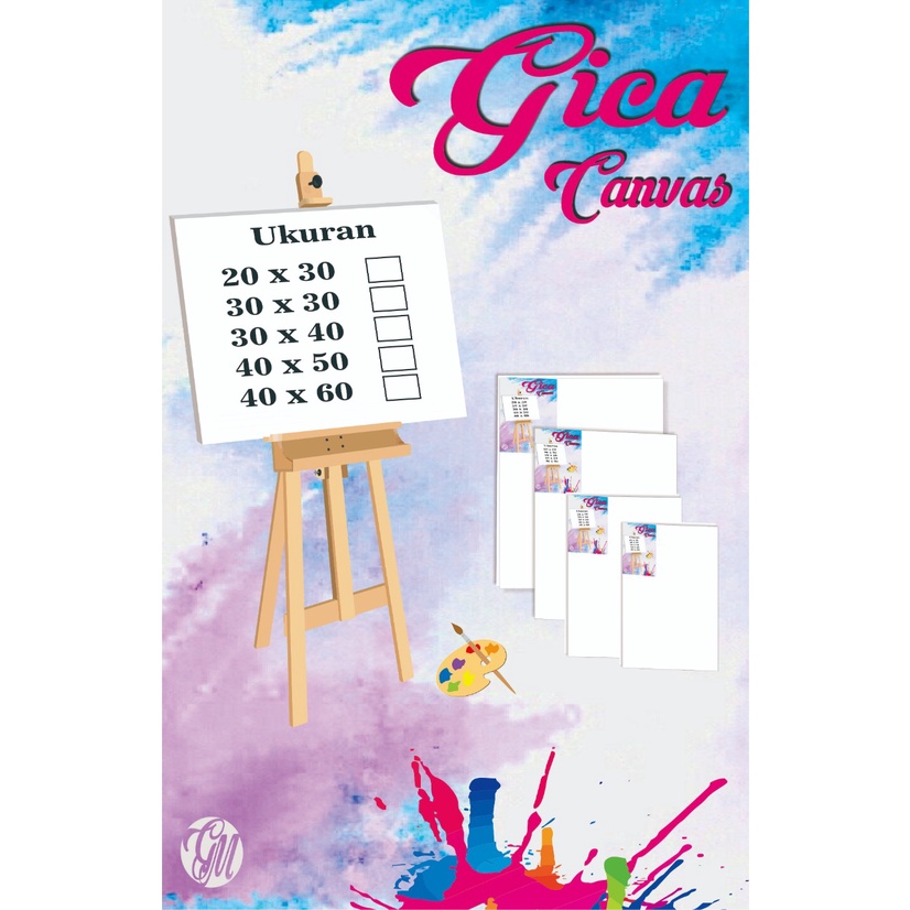 

Kanvas Lukis 20x20, 25x25, 20x30, 30x30, 30x50, 40x60cm