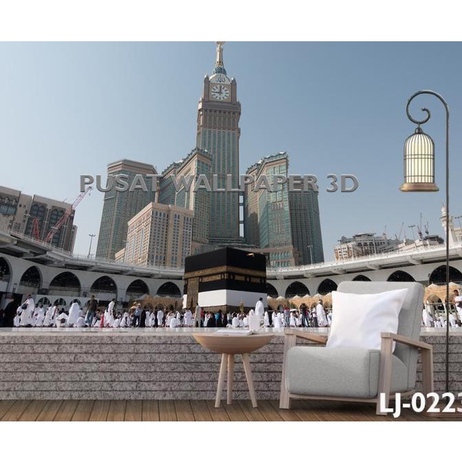 Sale Printing Wallpaper Dinding Custom 3D Kabah Mekah Termurah