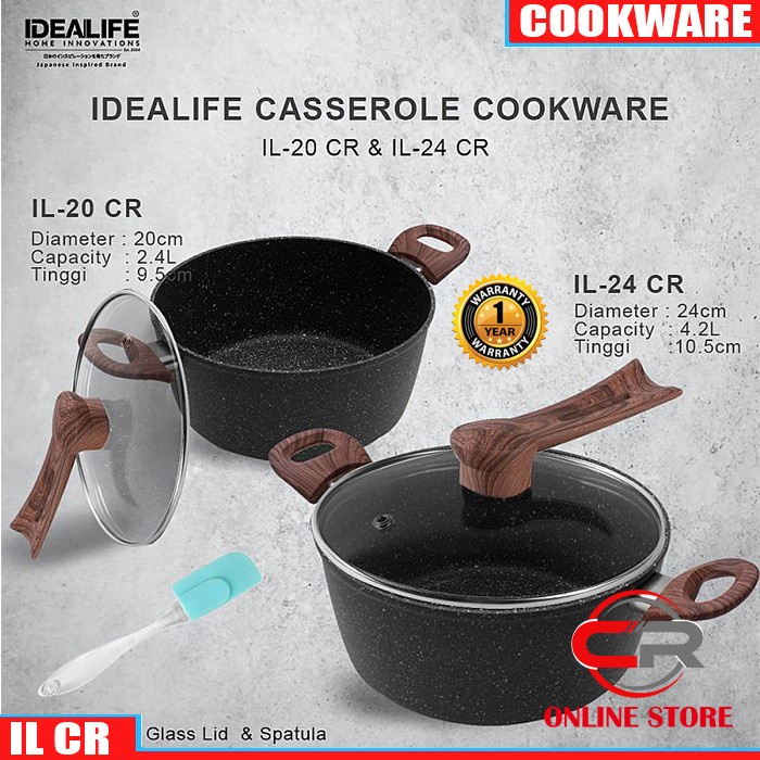 IDEALIFE - Casserole Cookware - Panci Casserole