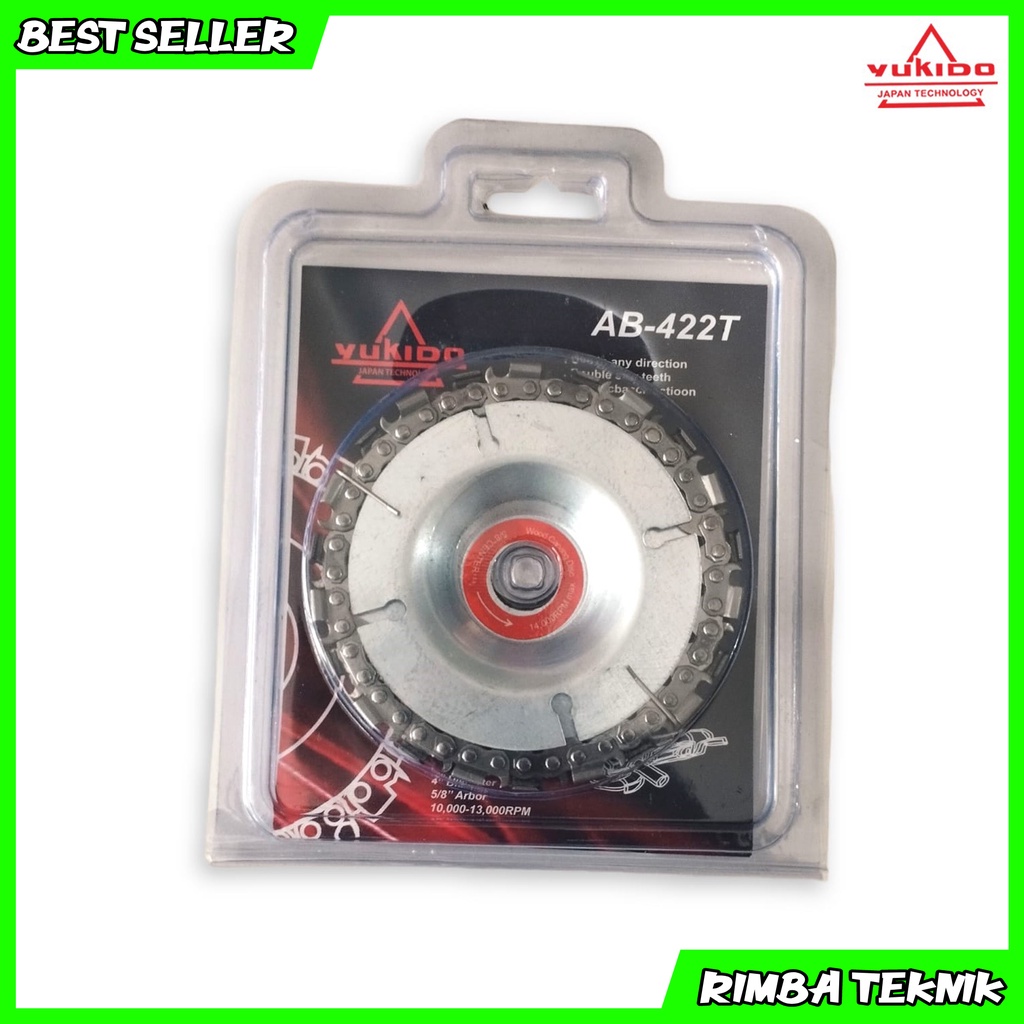 Mata Gerinda Potong Kayu Chainsaw Chain Carving Disc Ukir Rantai Gerinda 4inch //Mata Gergaji Circular Saw Blade 4&quot; x 40T