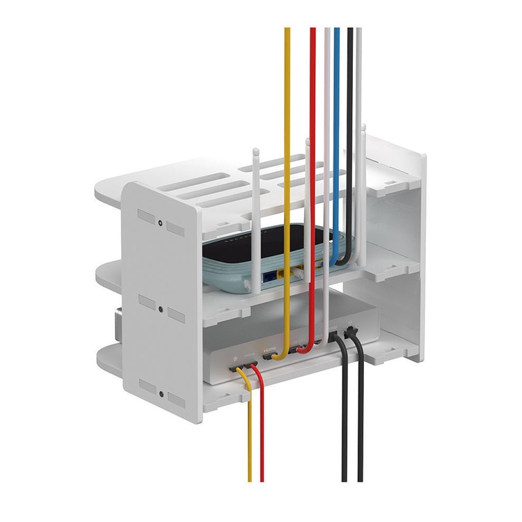 Mega_1688 Rak dinding tempat wifi router/rak set top box 3susun MG1024