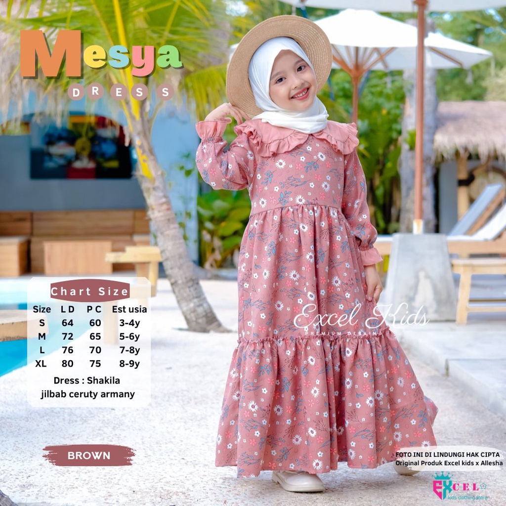 Baju Gamis Muslim Anak Remaja Putri Perempuan Cewek New Kekinian