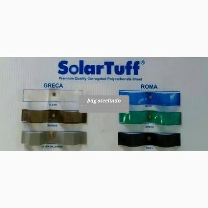 SolarTuff Atap Polycarbonate roma/greca/ trimdeck Solartuf