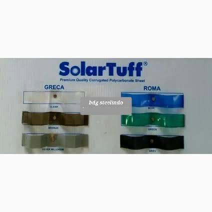 SolarTuff atap polycarbonate roma/greca/ trimdeck