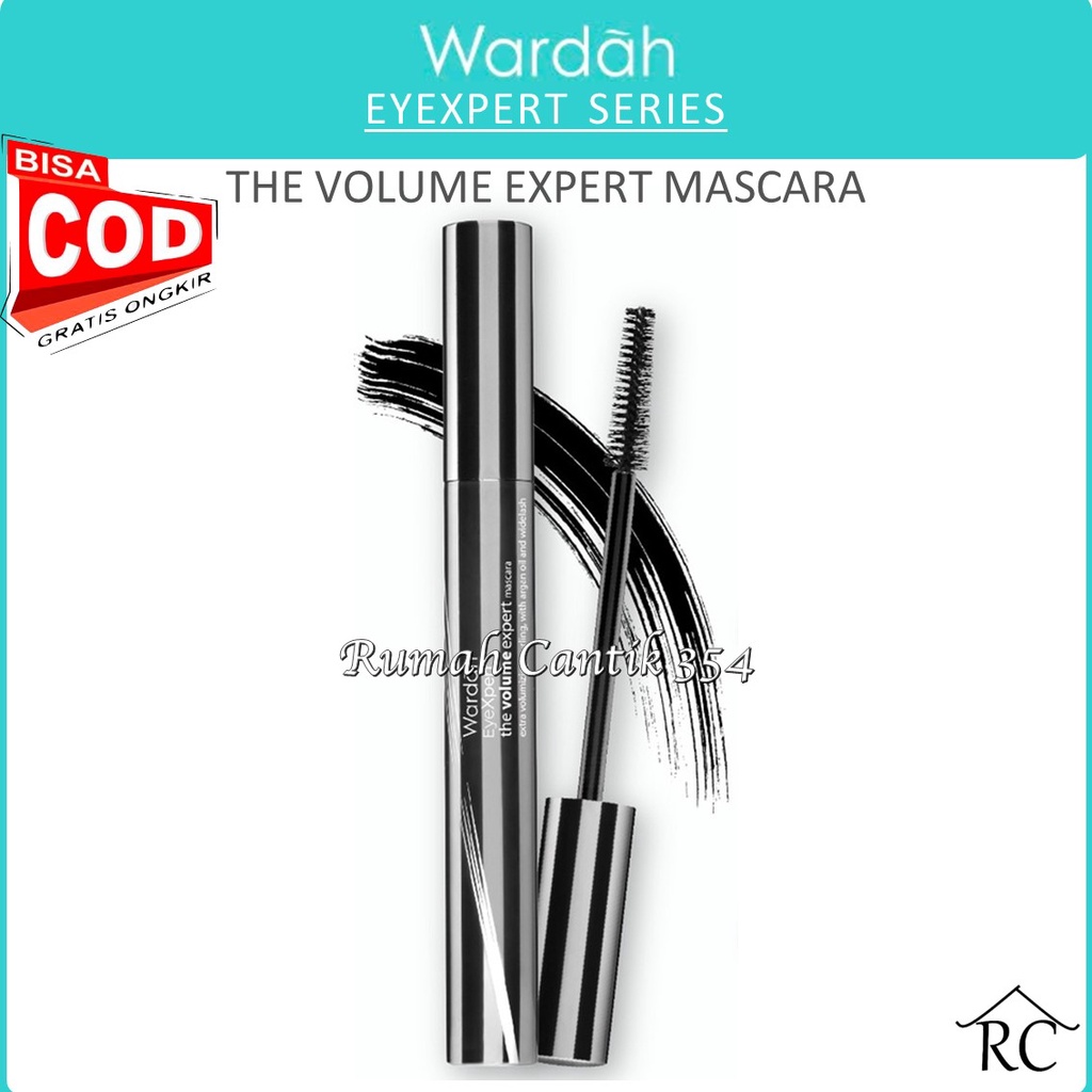 RUMAH CANTIK Wardah EyeXpert The Volume Expert Mascara - Mascara Waterproof Yang Melentikkan dan Menebalkan