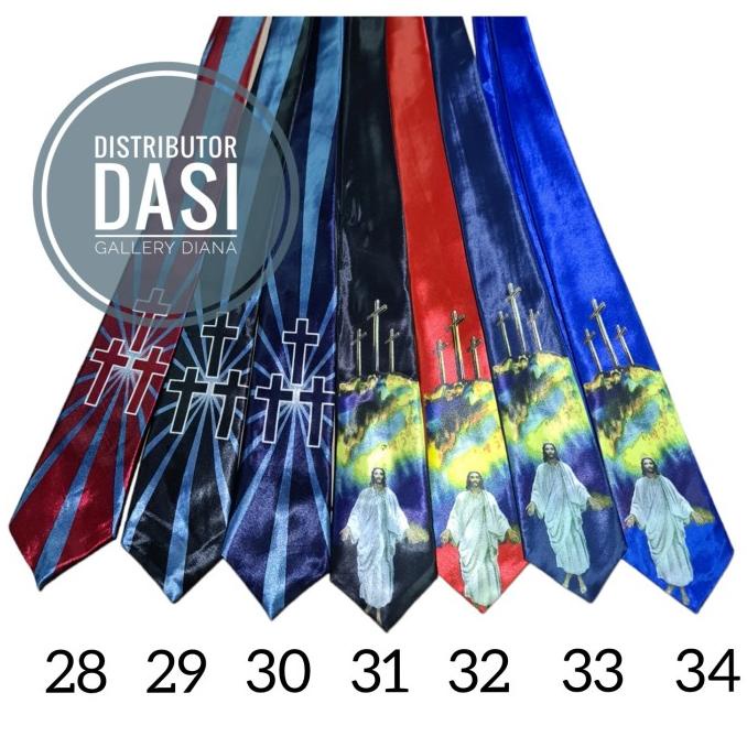 Paling Laris Dasi Rohani dasi salib dasi gereja Motif salib kecil