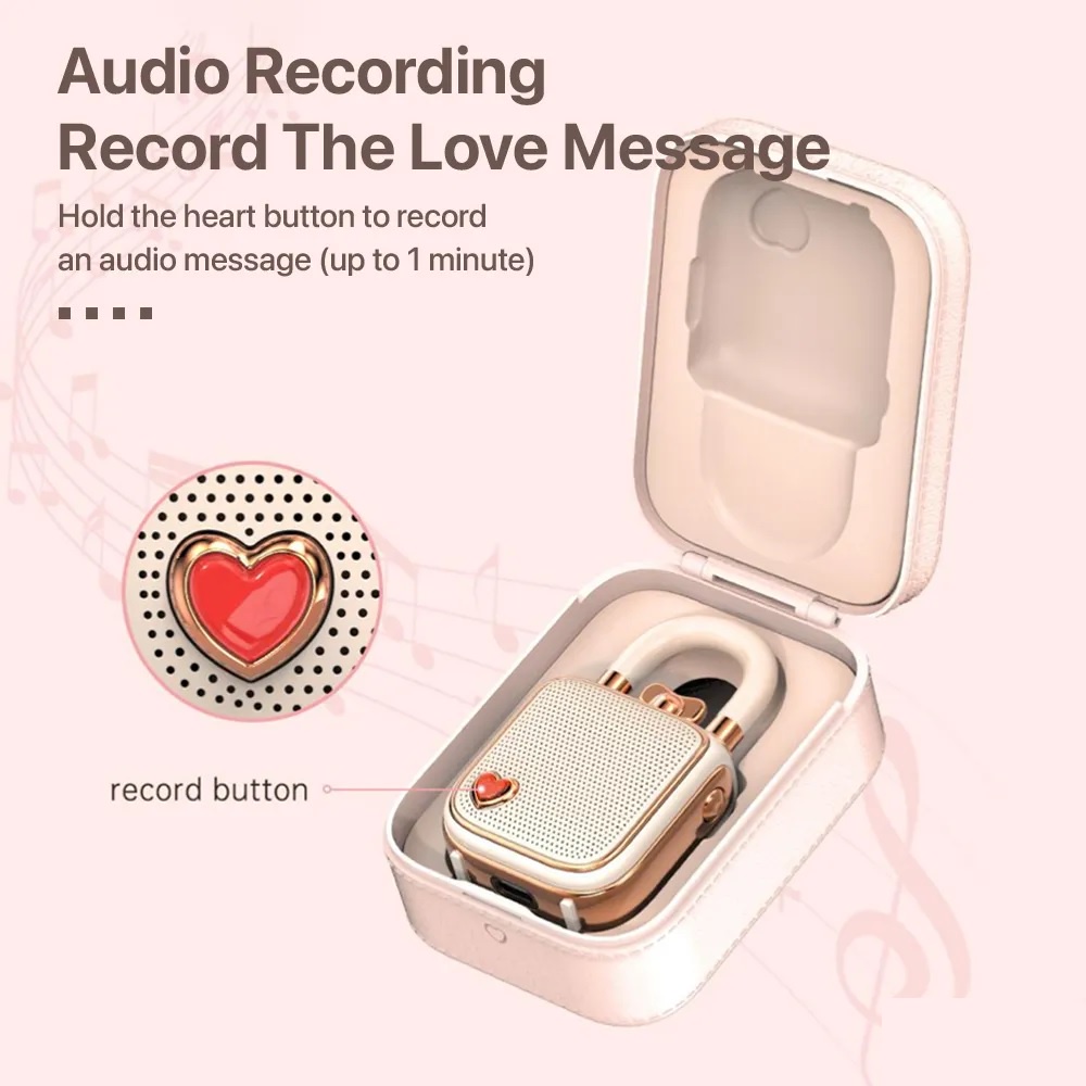 DIVOOM LoveLock Bluetooth Speaker - Unique Mini Portable Speaker