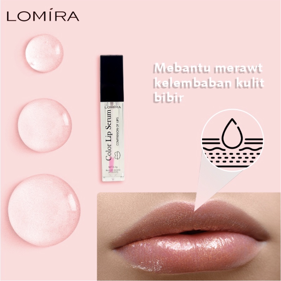 Color Lip Serum 5,5 Gr Melembabkan Kulit Bibir Companion Of Lips Serum Bibir BPOM LOM-COLOR-LIP