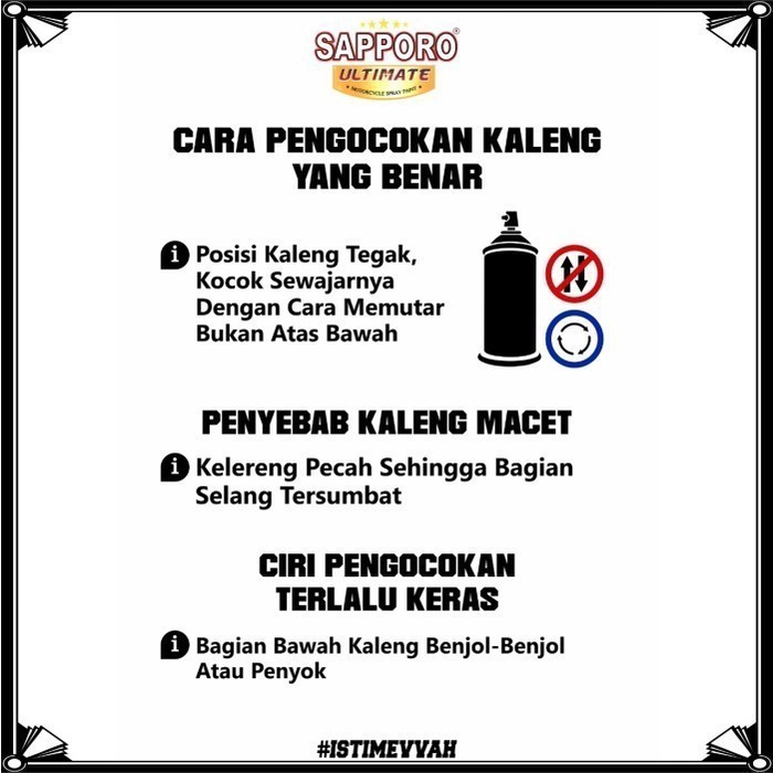 Sapporo Ultimate OV01 Rays Bronze Series 4in1 Cat Semprot Aerosol