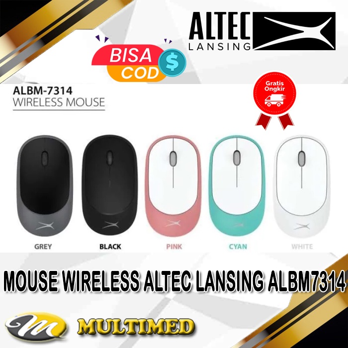 Mouse Wireless Altec Lansing ALBM7314 USB 2.4GHz