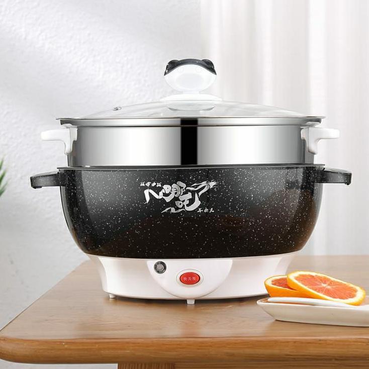 COD✅ TERMURAH✅ Panci listrik keramik serbaguna 2,2L/Panci elektrik multifungsi