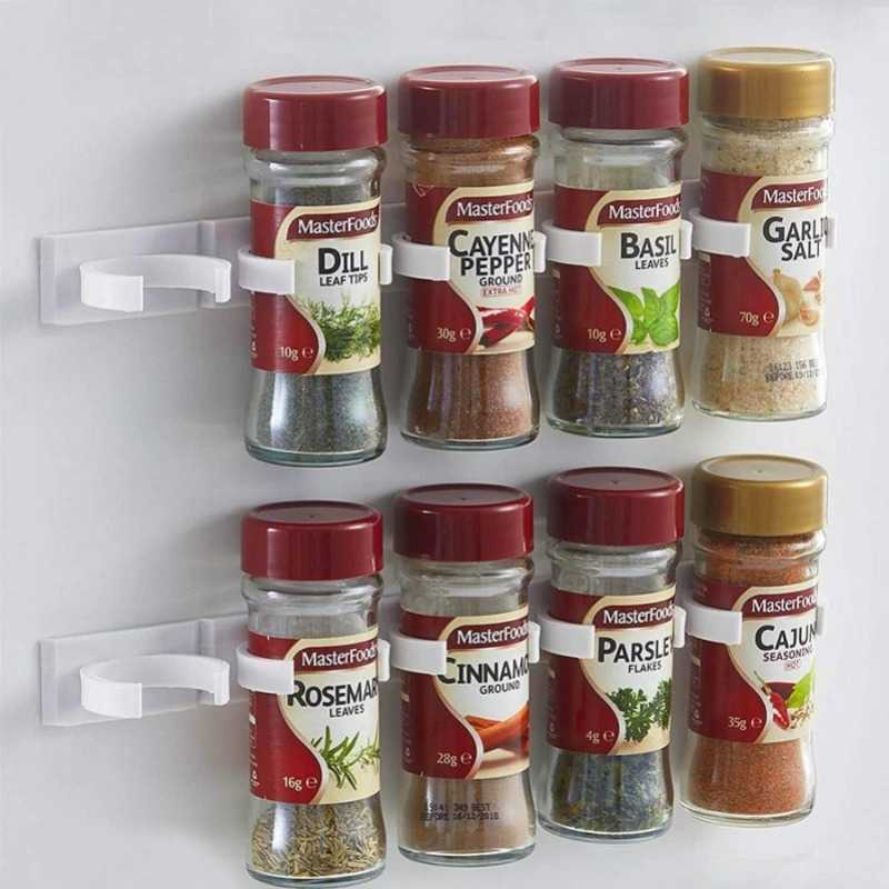 (BISA COD) FTIHSHP OIMG Rak Gantung Botol Bumbu Dapur Spice Bottle Storage Rack 2 PCS - G56