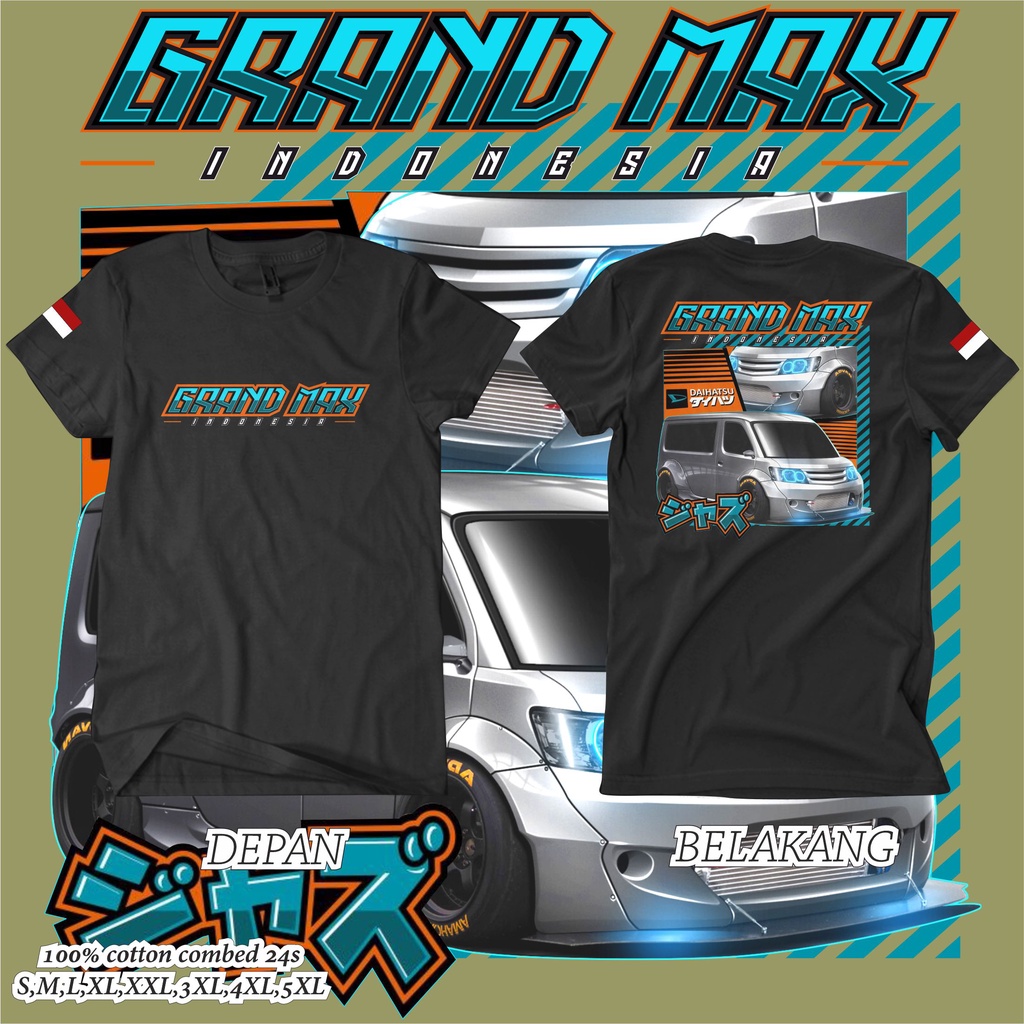 kaos katun grand max premium quality