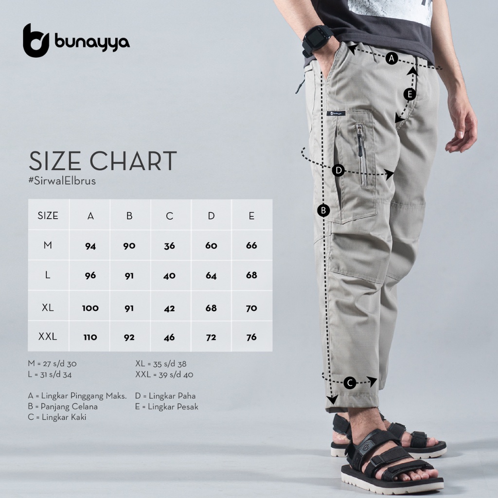 Celana Sirwal Elbrus Bunayya Original | Sirwal Bunayya Original | Sirwal Tactical | Sirwal Outdoor