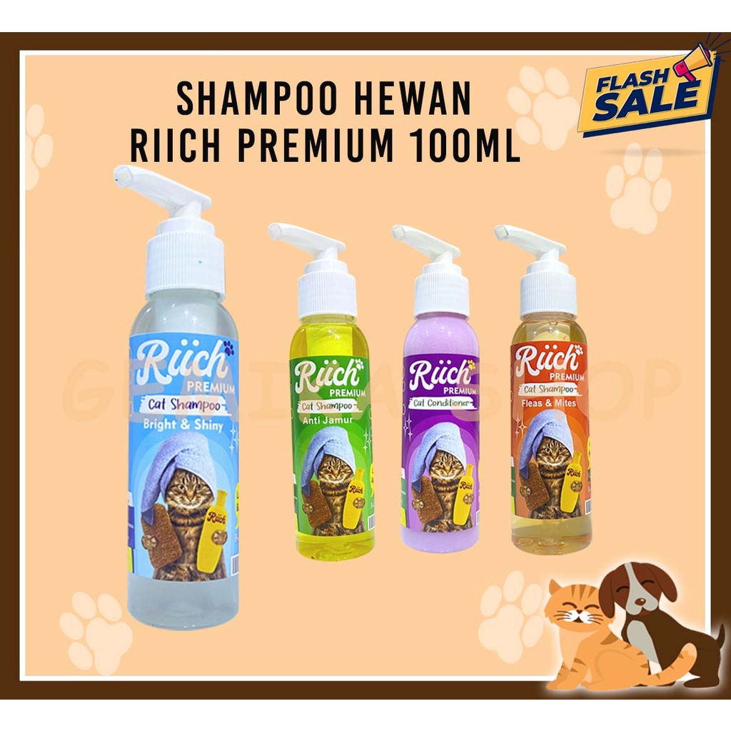 SHAMPOO HEWAN RIICH 100ML [ SHAMPOO KUCING ]