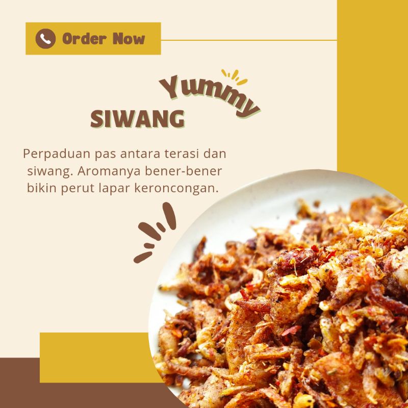 

SIWANG (TERASI BAWANG) MOJAJAN PREMIUM 125 GRAM