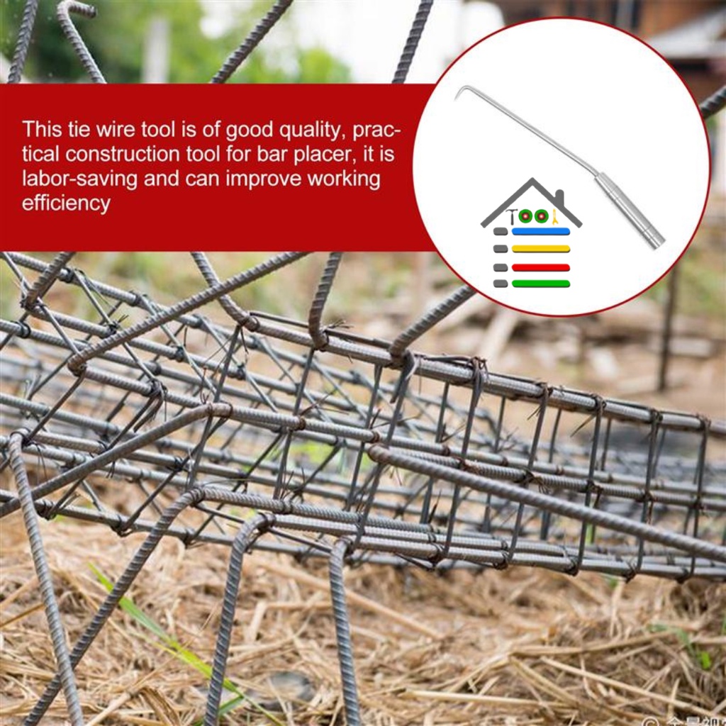 BENDRAT REBAR TWIST RIBBON HOOK ALAT IKAT KAWAT PERTUKANGAN PORTABLE