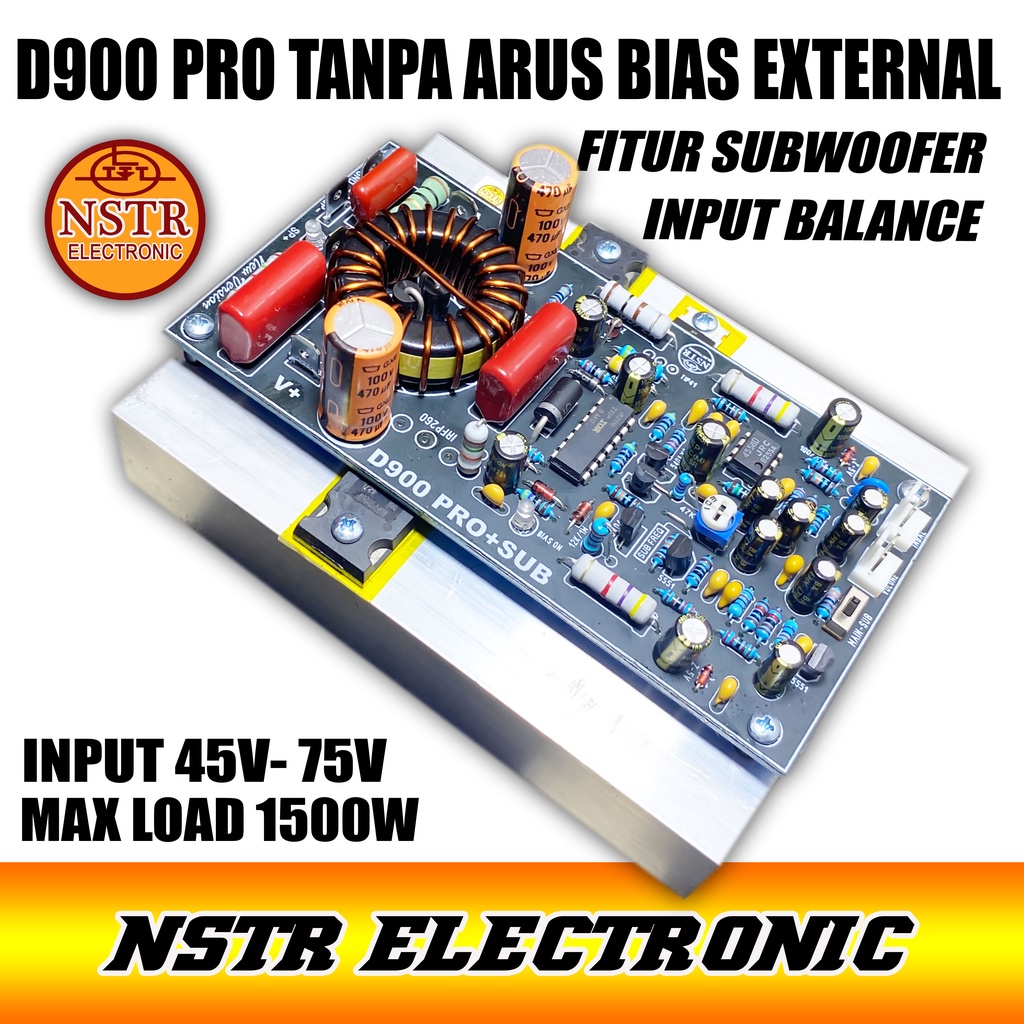 class d900 pro plus subwoofer tanpa arus bias external