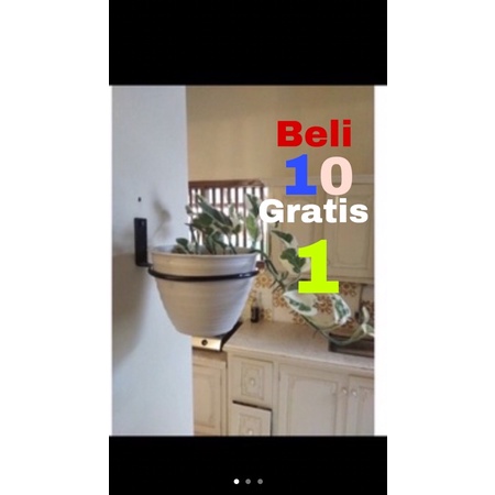 standing pot bunga  / ring pot dindding besi/ Ring tanaman