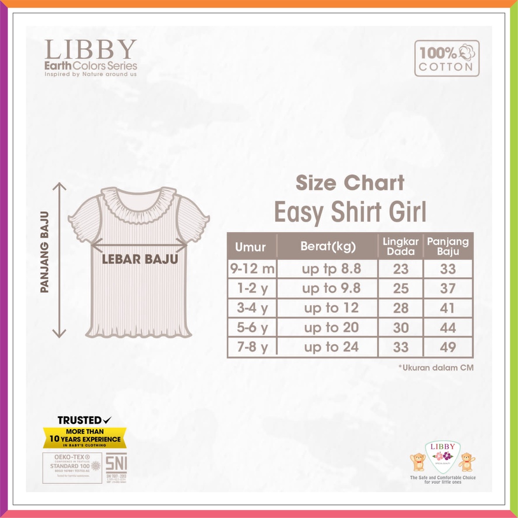 LIBBY EASY SHIRT CURLY &amp; CALF PANTS GIRL | LEGGING T SHIRT EARTH COLOUR SERIES  ❤ Fashionbabies ❤