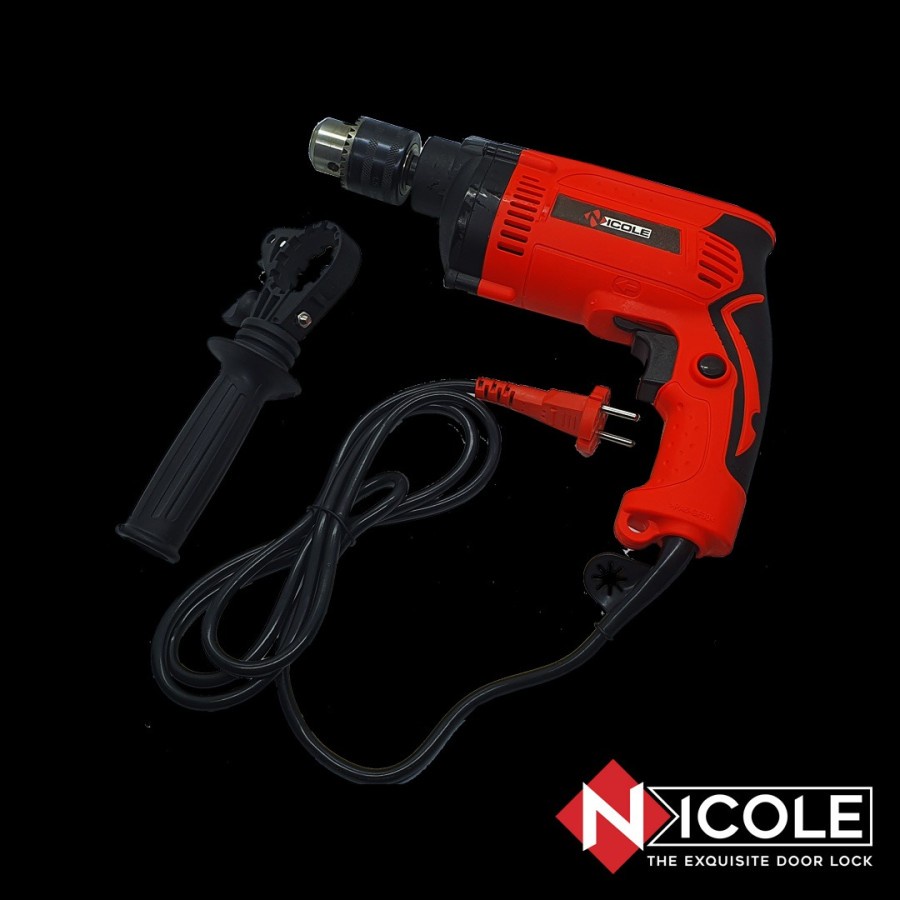 Mesin Bor Tangan Tembok Beton 13mm 500W Impact Drill