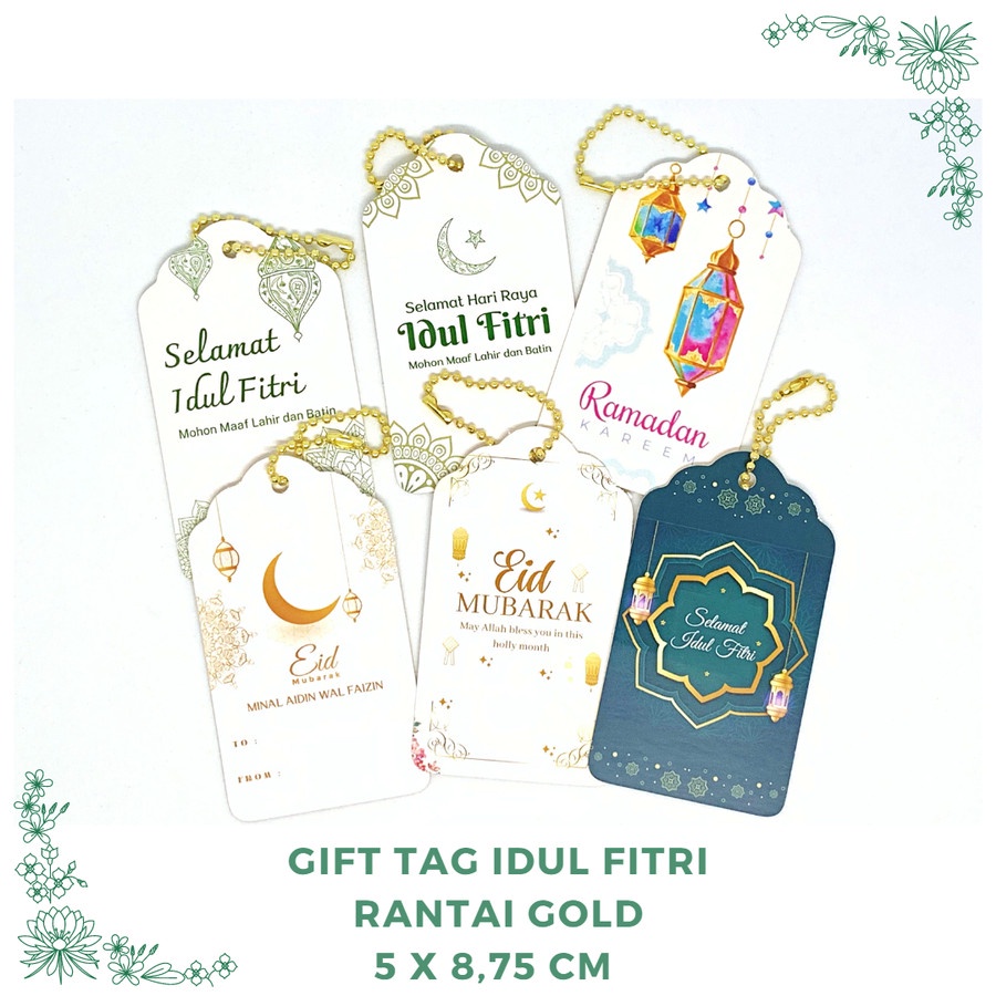 

Gift Tag / Hang Tag Hampers Parcel Lebaran Idul Fitri 5 x 8,75 cm