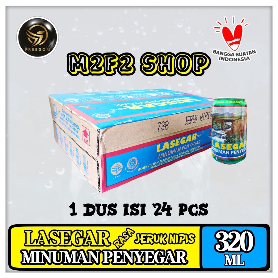 

LASEGAR Minuman Larutan Penyegar Rasa Jeruk Nipis Kaleng - 320 ml (Kemasan Karton)