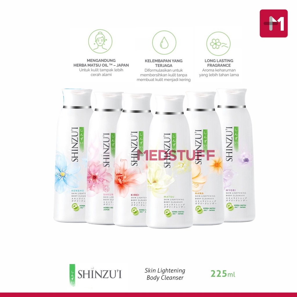 Shinzui Body Cleanser 225ml Botol Sabun Shinzui Sabun Mandi Cair Sabun Mandi Shinzui