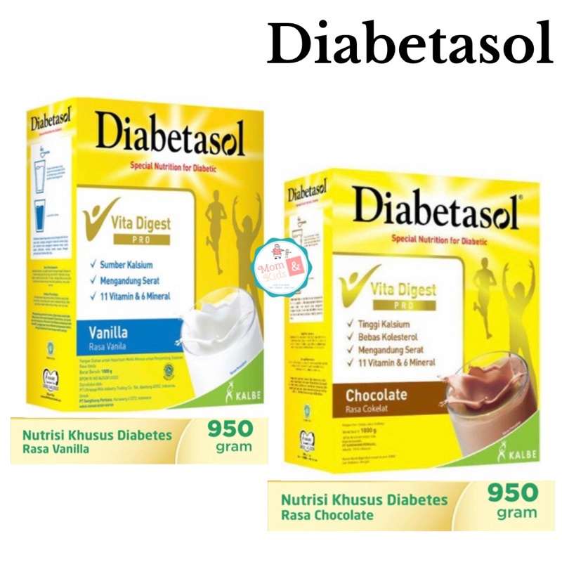 

Diabetasol Vanila & Coklat 1Kg Diabetasol 1000Gr