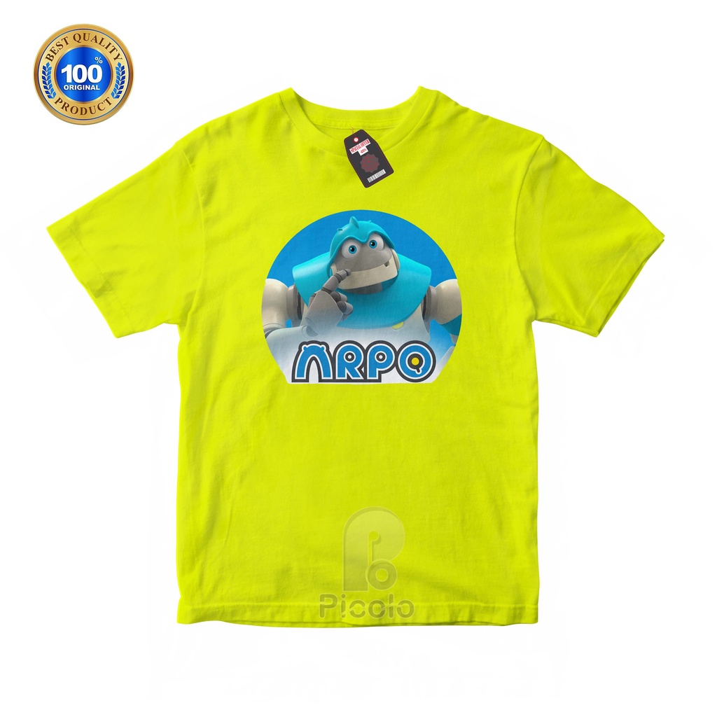 (FREE NAMA) BAJU KAOS ATASAN ANAK MOTIF KARTUN ARPO THE ROBOTS FOR ALL KIDS UNISEX Bahan COTTUN