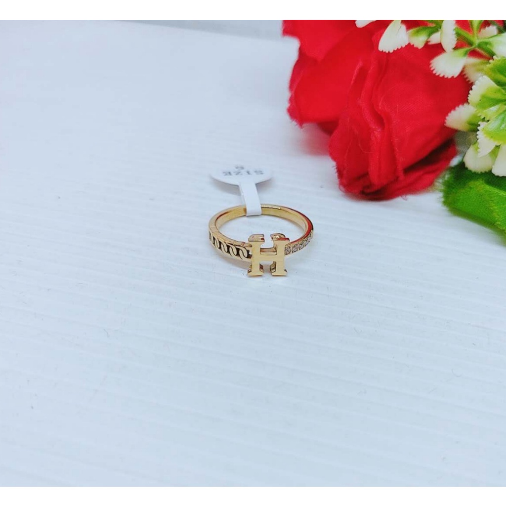 Cincin Titanium Anti Karta Permata Perhiasan Fashion 1315/1316/1317/1318