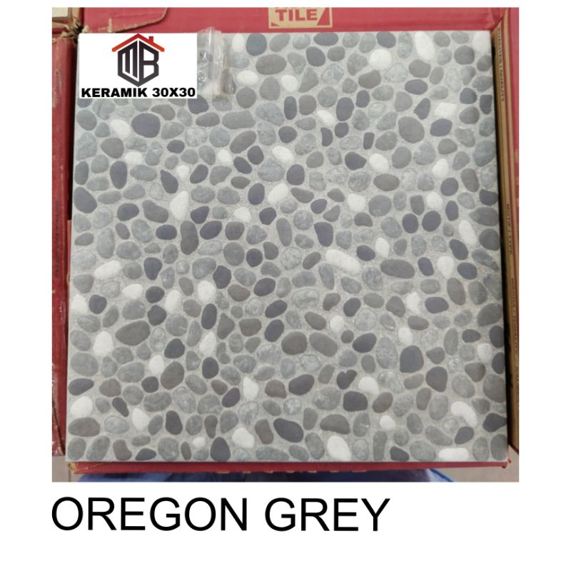 Keramik lantai 30x30 Asia tile Oregon grey kw1