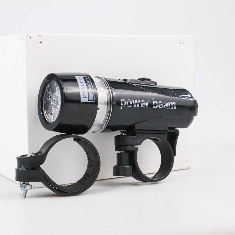 Powerbeam Lampu Depan Belakang Sepeda 5 LED Waterproof 2 Mode - HB-618