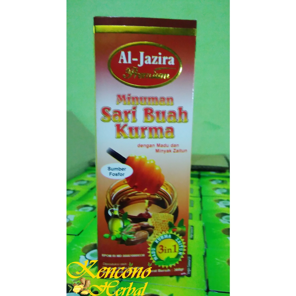 

Minuman Sari Buah Kurma Al Jazira Premium dengan madu dan zaitun