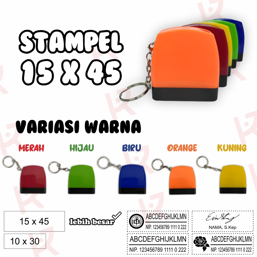 

STEMPEL 15x45 | DOKTER | BIDAN | PERAWAT | NIP | NAMA NOMOR HP | JABATAN I CUSTOM