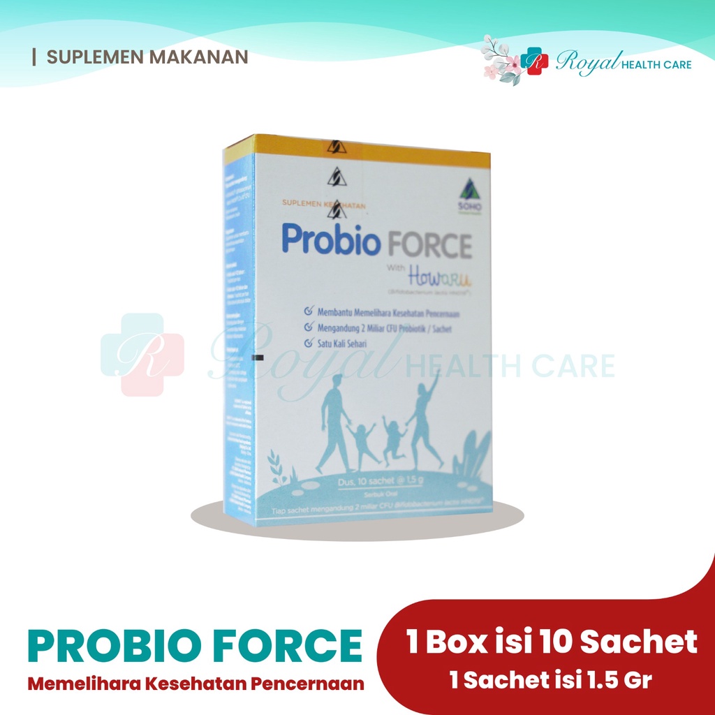 PROBIO FORCE 1 SACHET 1,5 G Menjaga Kesehatan Pencernaan Anak-anak Dan Dewasa
