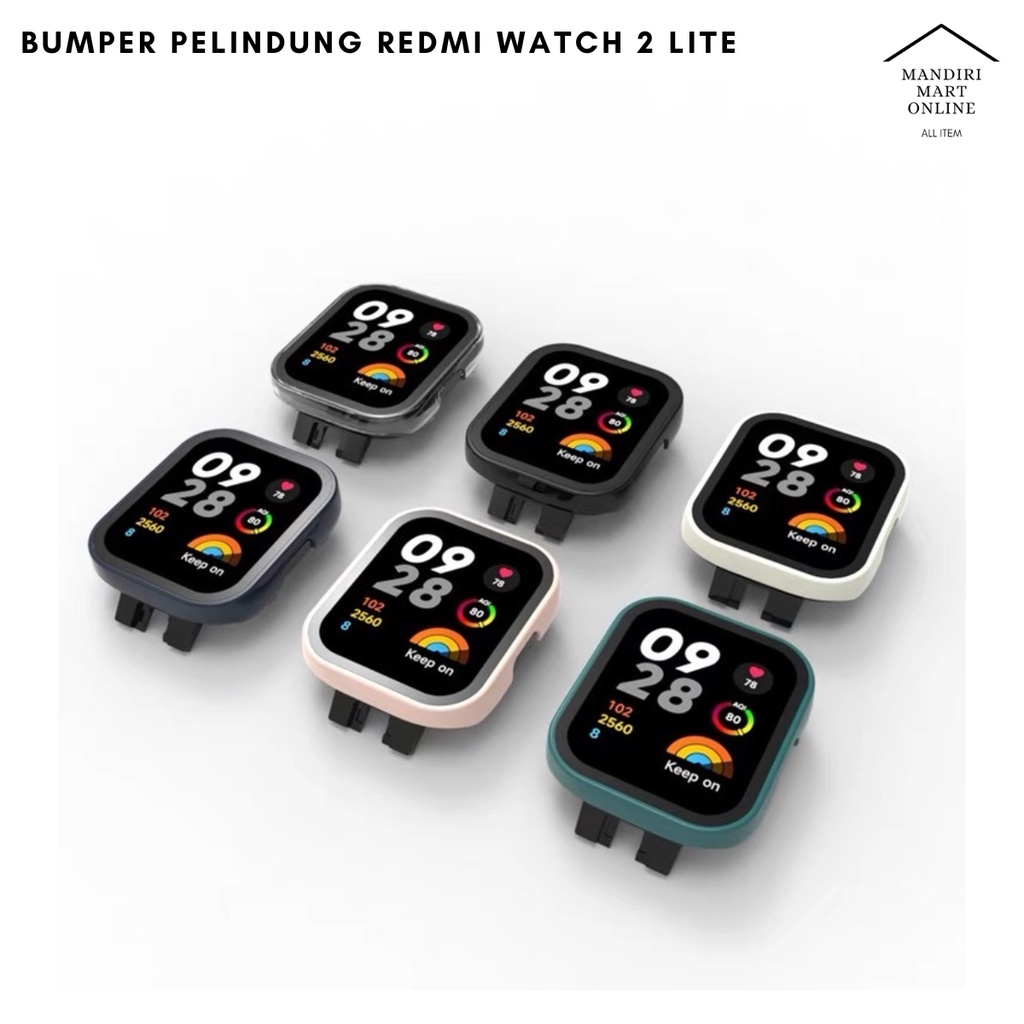 Bumper Case 2 in 1 Redmi Watch 2 Lite Casing Pelindung Anti Gores Xiaomi Mi Watch Lite 2