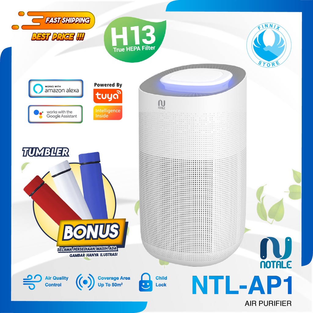 Notale Air Purifier with HEPA UV Sterilizer Penyaring Pembersih Udara