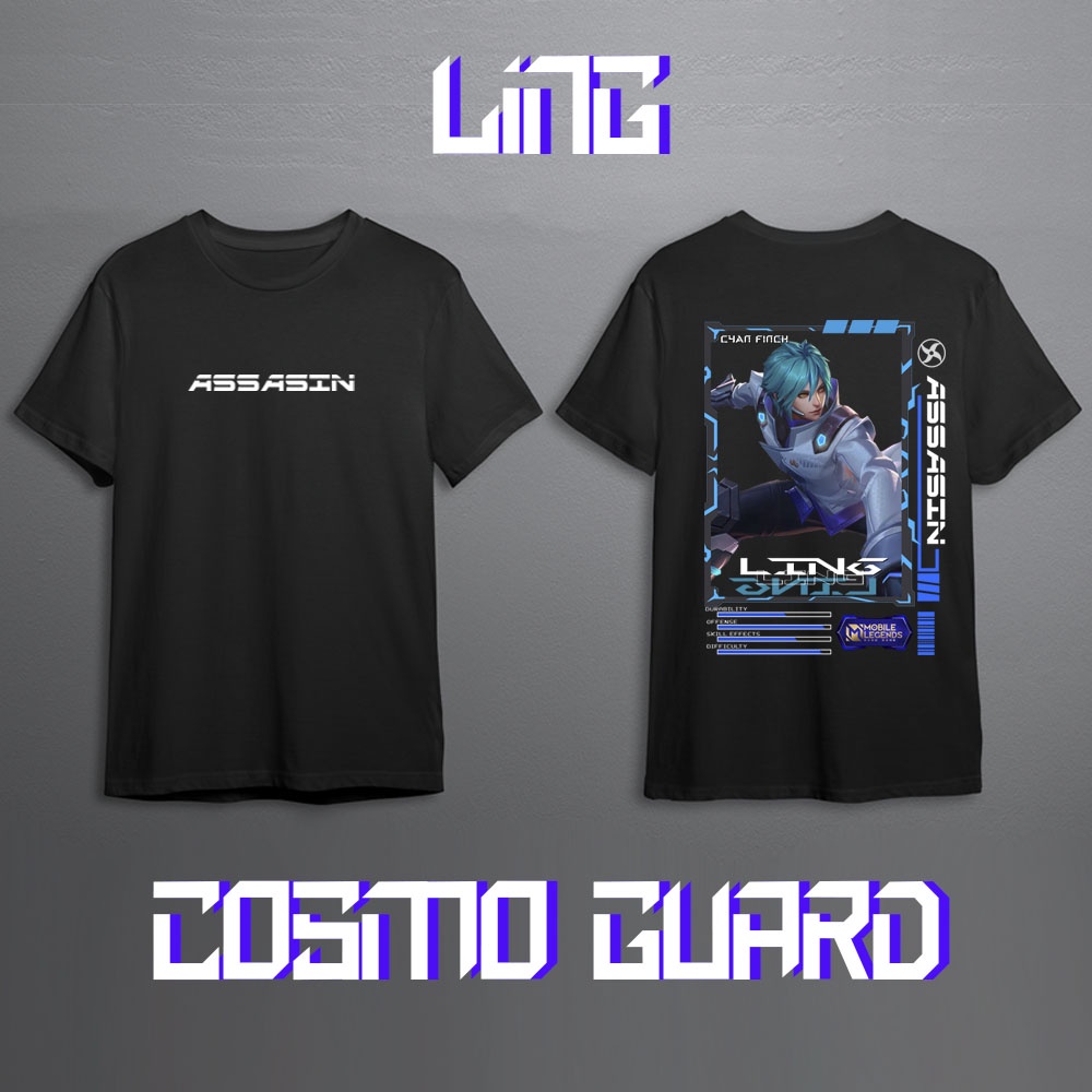 KAOS HERO MOBILE LEGEND LING FIGHTER FULL SKIN KEREN // KAOS MLBB // KAOS ML