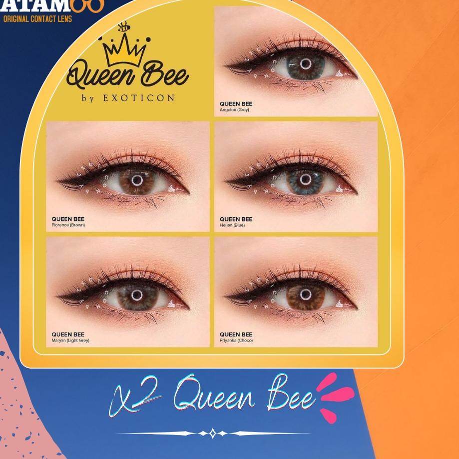 Kualitas Terjamin (COD) SOFTLENS X2 QUEEN BEE - PRIYANKA/CHOCO 0.00 s.d - 6.00 0FR