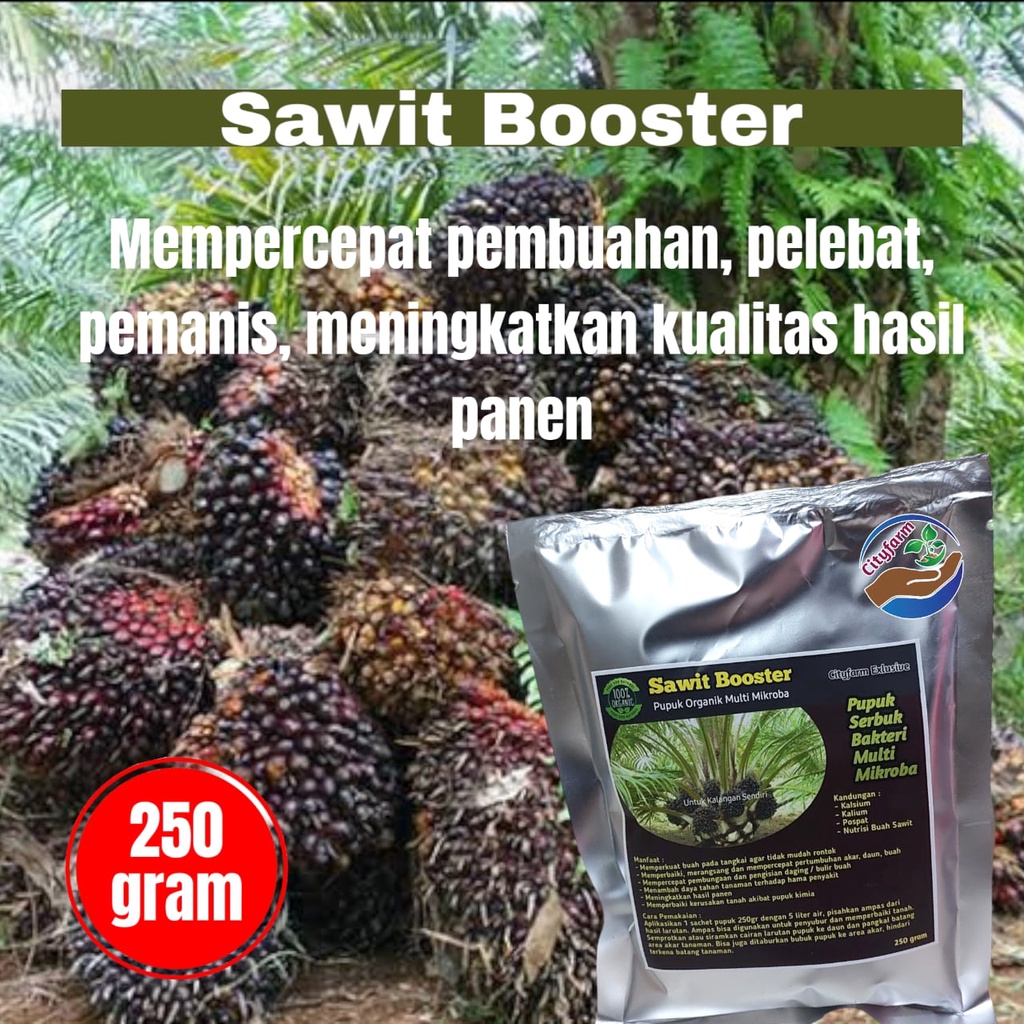 Pupuk Organik Booster Sawit Pelebat Buah Super 250gr