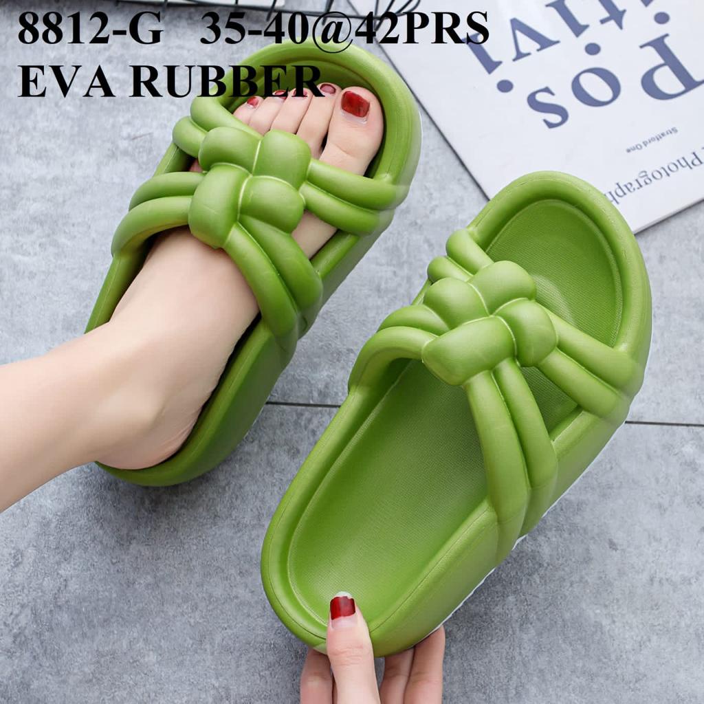 Sandal Selop Wanita Import Bahan EVA Rubber Tebal Anti Slip 8812