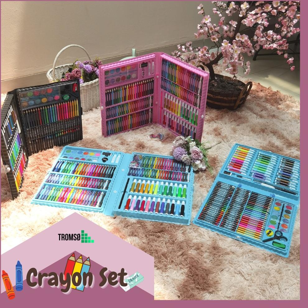 

[COD] Alat Gambar & Lukis / Crayon, Spidol, Pensil Warna, Cat Set (Pilihan: 150 in 1 / 208 in 1) Lengkap Best Product