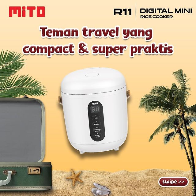 Rice Cooker Digital Mito R11 Kapasitas 0.5 Liter - ORIGINAL GARANSI RESMI