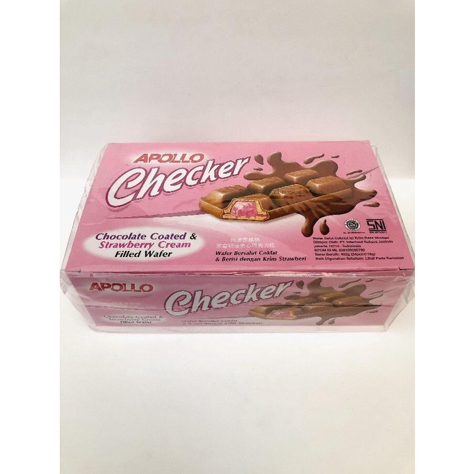 

Apollo Checker Chocolate Wafer Bar Strawberry 432gr