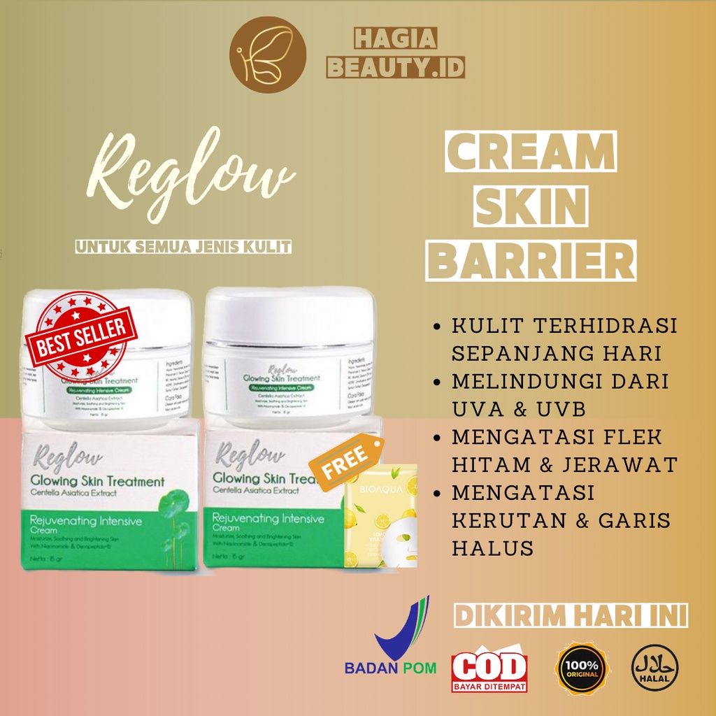 AGEN RESMI - REGLOW REJUVENATING INTENSTIVE CREAM JERAWAT dan FLEK -  RE GLOW SKINCARE ORIGINAL KRIM JERAWAT