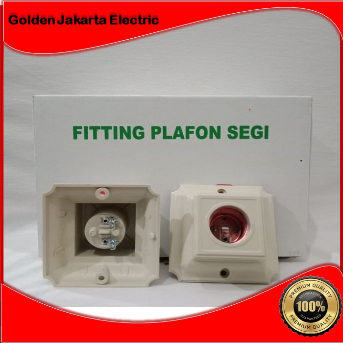 Fitting Plafon Segi Empat dan Segi delapan YADI