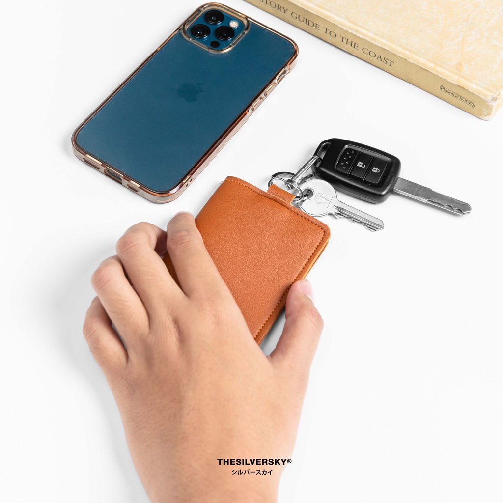 Thesilversky Keychain Wallet | Dompet Gantungan Kunci Mobil Motor Lipat Premium